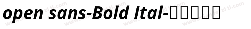 open sans-Bold Ital字体转换